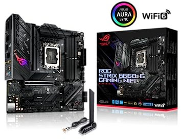ASUS ROG STRIX B660-G GAMING WIFI Mainboard Sockel Intel LGA 1700 (Intel B660, mATX, DDR5 Speicher, PCIe 5.0, WiFI 6, 2x M.2, Aura Sync)