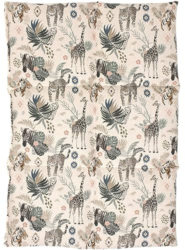 Coussin aux graines de lin 40x30-6 compartiments - animaux sauvages - Coton Bio - Coussin thermique - Bouillotte sèche