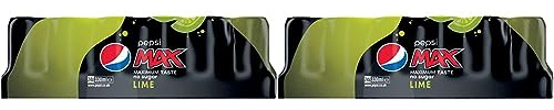 Pepsi Max Lime 24 x 330ml Can (Pack of 2)