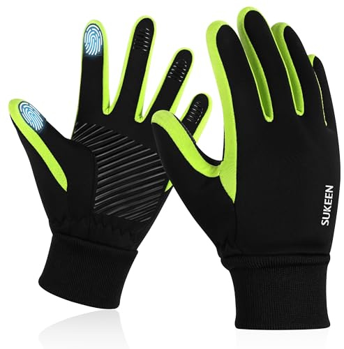 Guantes de Invierno para niños, Guantes de Softshell, Impermeables, cálidos, Guantes de equitación para niños, Guantes de equitación con Antideslizantes, Resistentes al Viento, Guantes de Ciclismo de