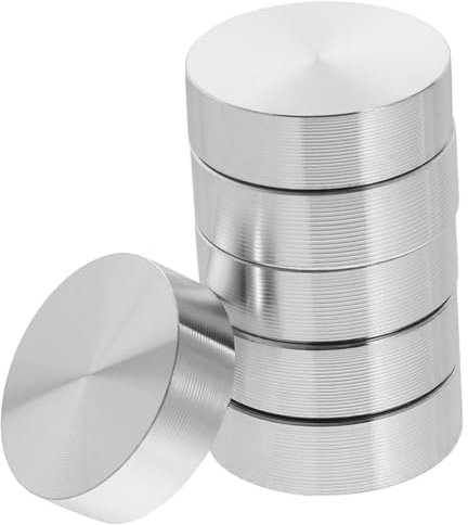 DOITOOL 24stücke Aluminium-Disk Für Glastische Adapter Für Tischplatten Geeignet Für Esszimmer Büro Und Teetische Rostfrei Zubehör Für Glasoberflächen