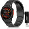 SeNool QuickFit 26mm Cinturino Compatibile con Garmin Enduro 3/Fenix 8 51mm/tactix 7 Amoled/Fenix 7X Pro Solar/Fenix 7X, Metallo Bracciale Compatibile con Garmin Fenix 6X GPS/Fenix 5X GPS - Nero