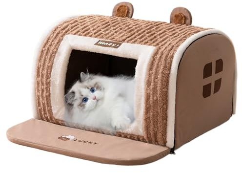 Casa para Perros - Caseta Cálida y Cómoda | Refugio Suave para Cachorros,para Mascotas Pequeñas Medianas Perros Cachorros Gatos Hogar Dueños de Mascotas Nuevos