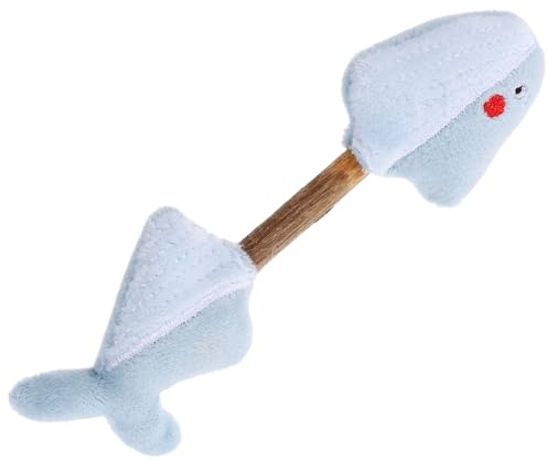 Abaodam Jouet Stress en Animal Chat Forme et Peluche pour Interactif Actinidia Polygama pour Nettoyer Le Les Dents Soulager Passer du Temps Votre Chaton