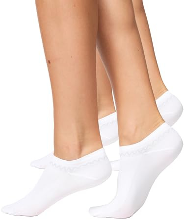 Nur Die 2 calzini per scarpe, morbidi e resistenti, traspiranti, ad asciugatura rapida, da donna, confezione doppia