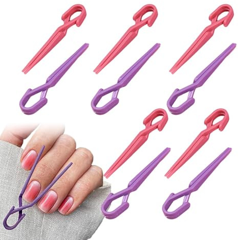Nagelskydd – klämskydd | Na?l skydd, 10 stycken halkfria multifunktionella nagelkonstklämmor, spikar för , manikyrverktyg