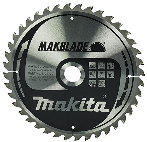Makblade Sågblad, 260mm x 30mm x 40 Antal Tänder