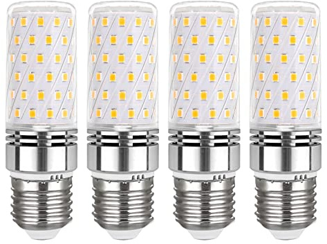 Akynite Bombillas LED Maiz E27 12W Luz Fría 6000K, 1450LM, Equivalente Bombilla Halógena E27 100W, 360 Grados Luz, E27 LED Maiz para Luces de Techo, No Regulable, pack de 4
