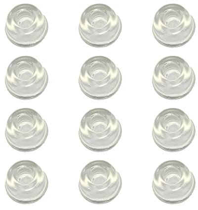 JKDHJK Almohadillas De Silicona Autoadhesivas para Pies De Goma, 12 Uds., Aptas para Varios Topes De Puerta, Amortiguadores De Protección De Muebles De Cocina, Absorbentes De Ruido