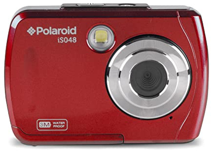 Polaroid IS048 - Fotocamera digitale, piccola, leggera, impermeabile, condivisione istantanea, 16 MP, portatile, portatile, action camera (rosso)