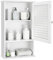 LIFEZEAL Hängeschrank Badezimmerschrank, Wandschrank mit Tür & Verstellbarer Ablage, Wandschrank Badschrank wandmontage, Küchenschrank Medizinschrank, 42 x 17 x 70 cm