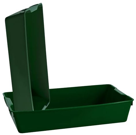 KRONLY 2 pièces bac de Culture Stable sans Trous au Fond - 58 x 33 x 11 cm - bac de repiquage pour Plantes bacs Jardin Culture