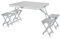 Campart Campingtisch Arkansas, Aluminium, Silber, 90 x 65 x 70 cm