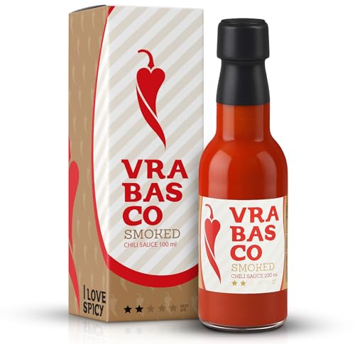 Vrabasco Smoked 100 ml– Rauchig Milder Chili-Genuss mit 80 % Fermentierten Chilis – Handgemacht & Geschenk für Chili-Fans