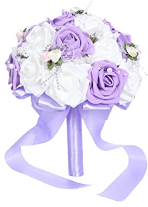 TOPBATHY Set Di Bouquet Da Sposa Bouquet Di Lillà Artificiali Forniture Creative Per Matrimoni Per Decorazioni Nuziali