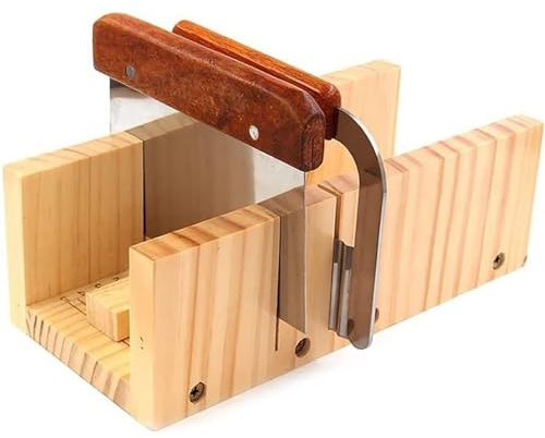 TEMU-SC Taglierina di sapone in legno, Stampo per sapone, Silicone soap making stampo, kit sapone fai da te per il sapone morbido