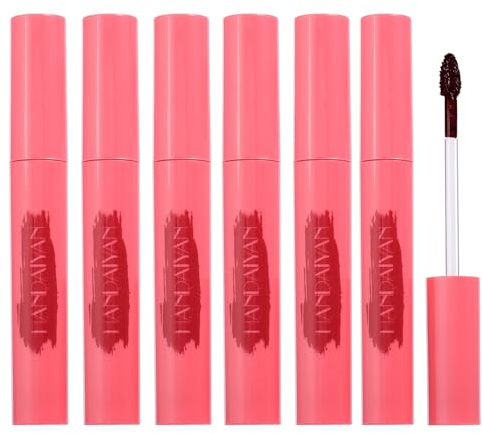 Peel Off Liquid Lipstick, Easy Peel & Reveal Lip Stain, Waterproof Long Lasting Peel Off Mask Lip Gloss, Lips Tattoo Makeup Beauty (# 6PCS)