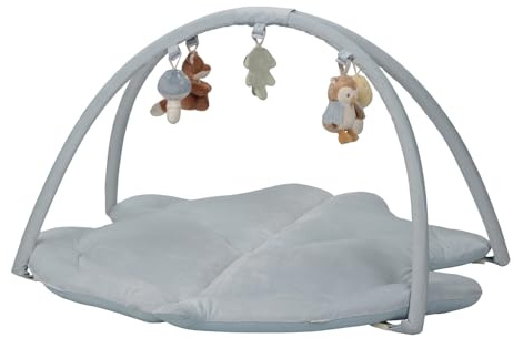 Little Dutch Krabbeldecke mit Spielbogen Activity Baby blau - Forest Friends