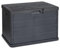 Maury's Baule Cassapanca 170 Litri Effetto Legno, Contenitore Stoccaggio, in Resina Antracite, Dimensioni 78L x 55l x 52H cm - Made in Italy