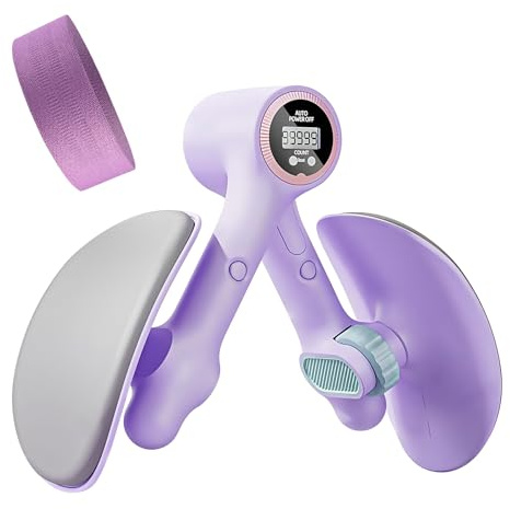 Appareil D'entraînement du Plancher Pelvien, Hip Trainer avec Bandes de Résistance, Pourcuisses, Bras, Postpartum, Fitness Materiel Maison, Musculation Complète Corps, équipement Sport Intérieur