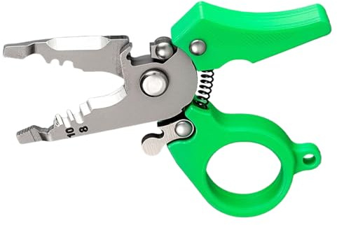 xowwyue Pelacables,Herramienta Multifunción para Cable,Herramienta para Corte División Crimpado Enrollado Sujeción Cizallado Pelado | Recorte de Alambre con Precisión