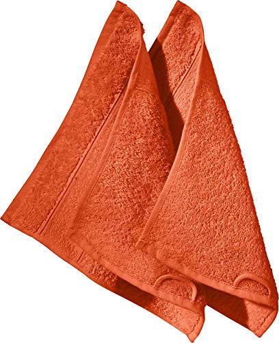 Erwin Müller Seiftuch Karlsruhe 2er- Pack 100% Baumwolle Terra Größe 30x30 cm - extrem saugstark, leicht, flauschig weich, hautschmeichelnd (weitere Farben)
