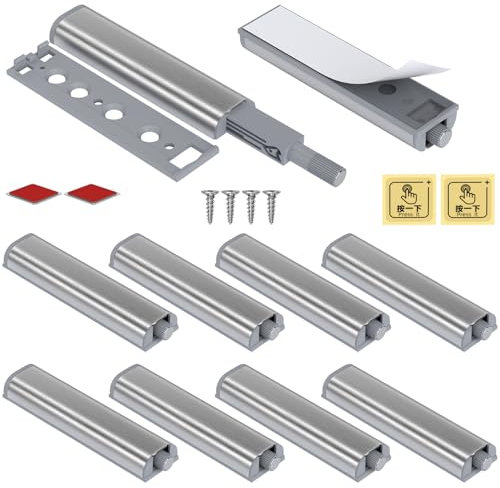 Push to Open Aimant Poussoir Porte Placard Jiayi Lot de 10 Push Open Porte, Verrou Poussoir Magnétique pour Tiroir Aimant Fermeture Systeme Appuyez pour Ouvrir et Fermer La Porte de l'Armoire