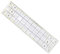 Premium Patchwork Lineal 60 cm x 15 cm Transparent 2-farbiger Druck mit cm-Raster und Winkelanzeige in 30°/45°/60° Rollschneider Patchwork Bastel Näh Quilten Schneider Universal Lineal zum Nähen