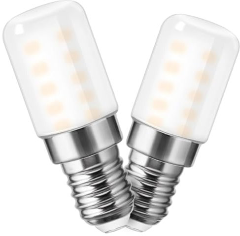 BHMAOYN E14 LED Lampe Birne 12V 4W=40W E14 Warmweiß 2700K Mini LED Mais Lampenlampe Niedervolt Kandelaber Lampen für Wohnmobil,Solar,Camper Marine,Kühlschrank,Nähmaschine,Dunstabzug,2-Pack