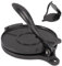Cocoarm Aluminum Alloy Tortilla Press Quickly Manual Tortilla Maker Easy to Taco Press Manual Flour Tortilla Press for Making Homemade Tortillas & Tacos (16cm Black)