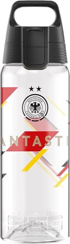 SIGG - Tritan Trinkflasche - Total Color ONE DFB Fantastic - Für Kohlensäurehaltige Getränke Geeignet - Spülmaschinenfest - Auslaufsicher - Leicht - BPA-frei - Transparent - 0.6L