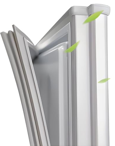 BKNCQ Burlete Puerta Frigorífico Universa Sello Magnético Junta de Puerta a Medida,Goma Personalizada para Nevera Congelador,Repuesto Fácil de Instalar,Blanco/Gris