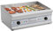 Royal Catering RCG 75 Elektrogrill Tischgrill Grillplatte Gastrogrill Edelstahl (2 x 3200 W, Glatt, Spritzschutz, Ablaufvorrichtung, bis 300 °C, 75 x 52 x 28 cm)