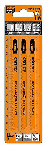 CMT Orange Tool JT341HM-3 JIG SAW BLADES FIBER & PLASTER (CARBIDE TIPPED)