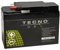 TECNO-GEL Motorrad-Batterie für YTR4A-BS, 12V Gel-Batterie 2,3 Ah, 112x48x88 mm u.a. für Derbi GP1, Predator 50, Honda SFX 50, SH 50, SJ 50, SXR 50, SZX 50