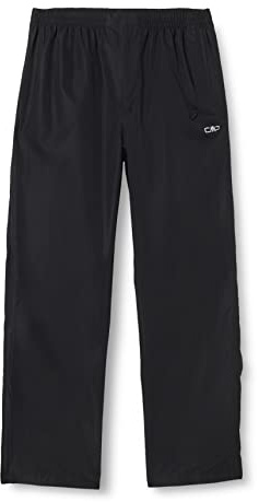 CMP - Regenfeste Damenhose mit durchgehenden seitlichen Reißverschlüssen, Schwarz, L
