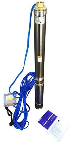 INOX Tiefbrunnenpumpe Brunnenpumpe Edelstahl 3 0,75 kW 3780 l/h, Förderhöhe: 85 Meter. Max Druck: 8,4 bar.