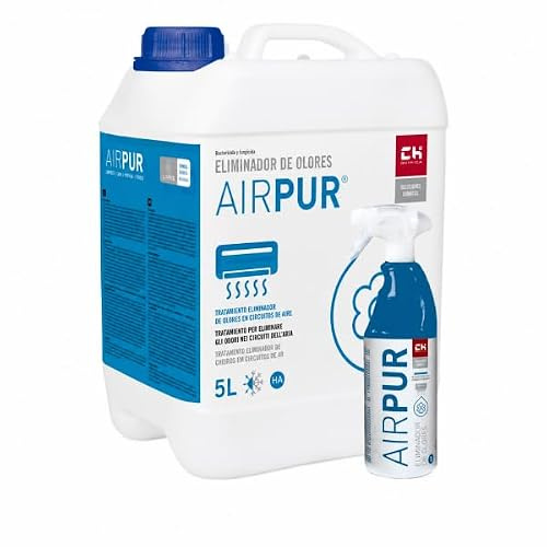 CH Quimica Pack AIRPUR - Garrafa + Pulverizador para Eliminar Olores en Aire Acondicionado | Bricoprofesional