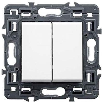 Conmutador doble Legrand 741245 serie Valena Next color blanco