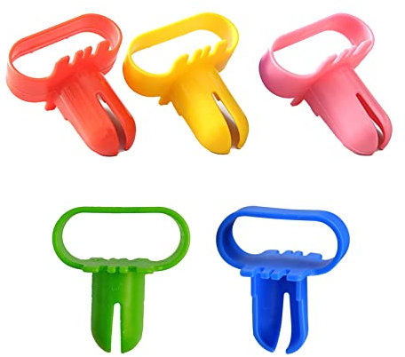 Ballonwerkzeug Binden Ballon-Knoter 5 Stück Ballonknoter, 5,5 * 7,5cm, BallondekorationszubehöR Werkzeuge FüR Partys, Hochzeiten, EröFfnungszeremonien Und Geburtstage (Gelb, Pink, Blau, GrüN, Rot)