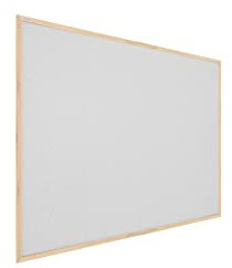 ALLboards Hellgrau Pinnwand mit Holz Rahmen 100x80cm Korktafel Korkwand Pinnwand Kork