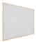ALLboards Hellgrau Pinnwand mit Holz Rahmen 100x80cm Korktafel Korkwand Pinnwand Kork