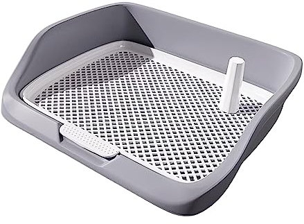 Generic Inodoro para Perros y Gatos, Orinal para Cachorros, Gris, 54 cm x 45 cm x 13 cm