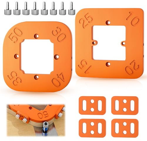 Gabarit de Surfaçage pour Défonceuse R10-R50 2 Pièces Gabarits de Fraisage de Rayon d'Angle Gabarits de Fraisage pour Routeur Gabarits de Fraisage de Rayon d'Angle pour le Travail du Bois Bricolage