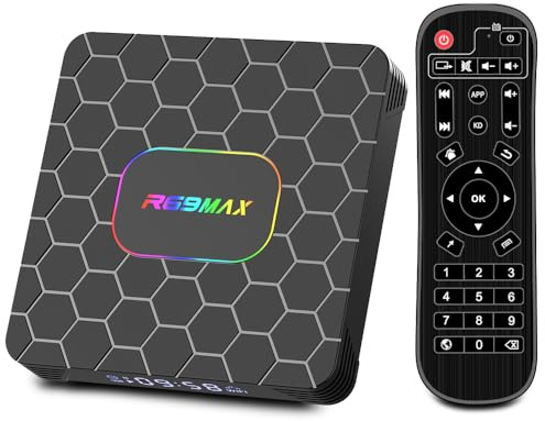 Android TV Box 2025, Android 14.0 TV Box con 4GB di RAM 32GB ROM Quad Core ARM Cortex A53 CPU RK3528 Chip compatibile con Android14.0OS 8K decodifica WiFi6 HDR10 3D 2.4G/5G WiFi Dual Band