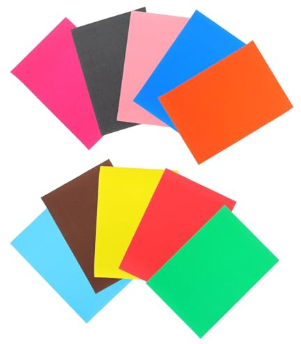 DOITOOL Papel para Pintura al Óleo de 10 Piezas Papel de Lija de Colores, Material Especial de Arena Fina para Desarrollar la Imaginación Todas Las Edades Color Aleatorio