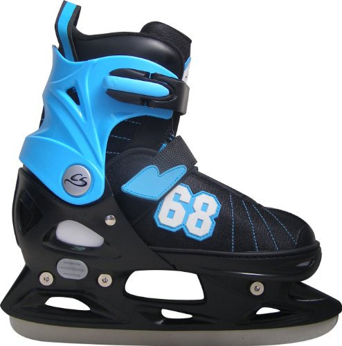 Cox Swain größenverstellbare Kinder Schlittschuhe Goal Gr. XS bis L, Colour: Black, Size: XS (29-32)