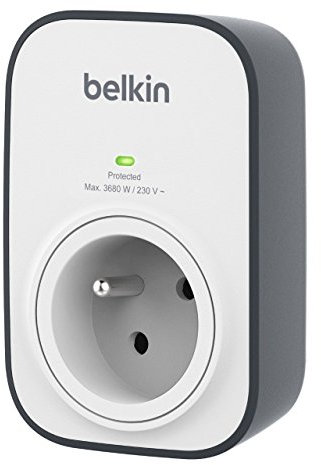 Belkin SurgeCube - Prise Murale Parafoudre 306 joules) Blanc