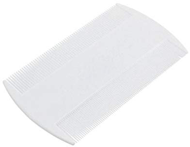Portable En Plastique Nit Peigne à Double Face Nit Peigne Fin De Dent Pour La Suppression Des Poux De Tête Peigne Enfants Pet Puces Remover Blanc
