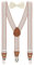 BomGuard 3 Clips Kinder Hosenträger Fliege Set Kleinkind Junge Mädchen,1-8 Jahre, altrosa gestreift + Fliege weiss